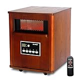 Optimus H-8121 Infrared Quartz Heater with Remote and LED Display