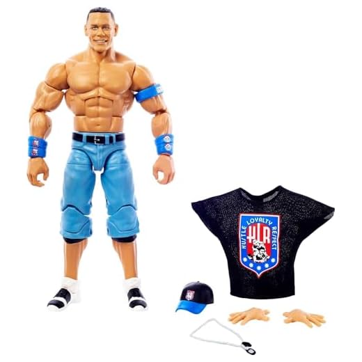 WWE John Cena Top Picks Elite Collection Action Figure with Entrance Shirt, 6-inch Posable Collectible Gift for WWE Fans Ages 8 Years Old & Up