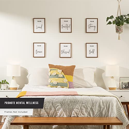 Let It Shine Bedroom –Playroom – Wall Decor For Girls , Women – Inspirational Quotes Wall Art (Set Of 6 Unframed 8X10 Inch Prints) #TOP1