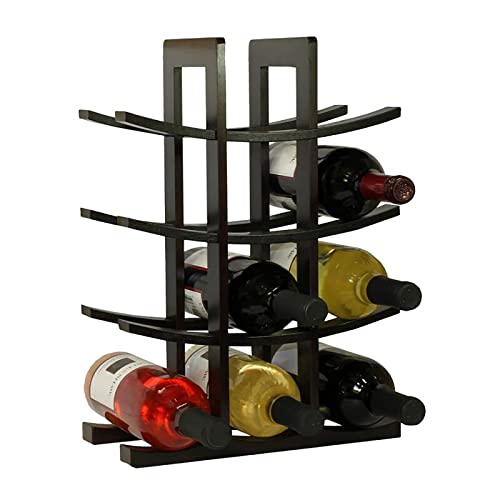 Soporte de vino de madera para 12 botellas miniatura 6