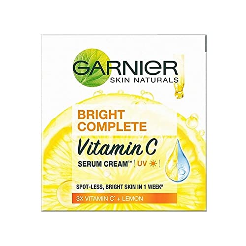 Image of Garnier Bright Complete Vitamin C Serum Cream UV, 45g & Garnier Skin Naturals Sun Control SPF 15 Daily Moisturiser, 50ml