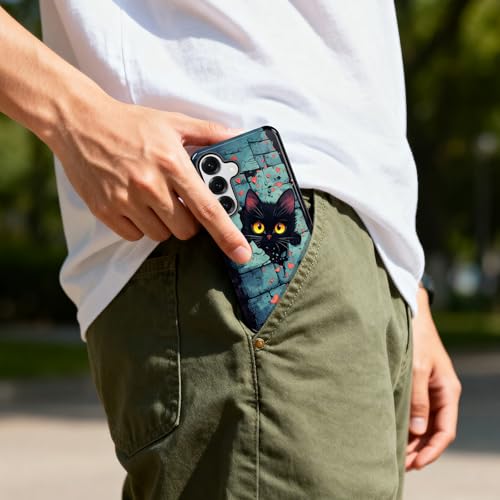 Coque Galaxy S26 Plus évite les chutes avec sa texture chat - 5
