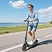 WERHY H11 10 Inches Electric Scooter with Suspension and Shock Absorption, 500W Powerful Motor, 25Miles Long Range, Foldable E-Scooter with Dual Braking, Cruise Control