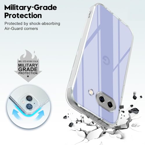 Image of Jkobi Back Cover for Google Pixel 9A (Silicone Clear Shockproof Case with Camera Protection | Soft and Flexible | Transparent)