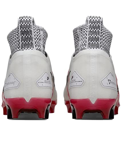 Image of Nike Alpha Menace Elite 3 White /Particle Grey /Opti Yellow /Black Mens Football Cleat.