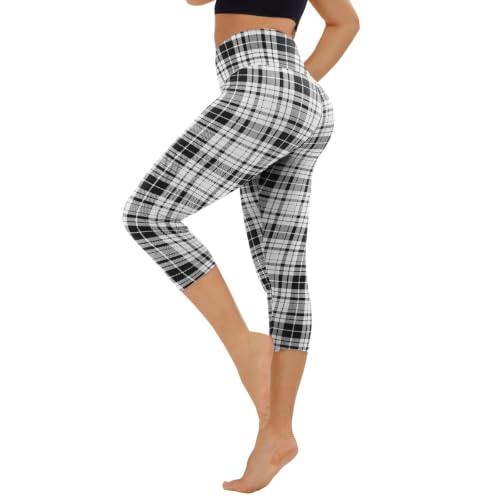Image of TNNZEET High Waisted Leggings for Women - No See Through Tummy Control Cycling Workout Yoga Pants with Pockets Reg & Plus