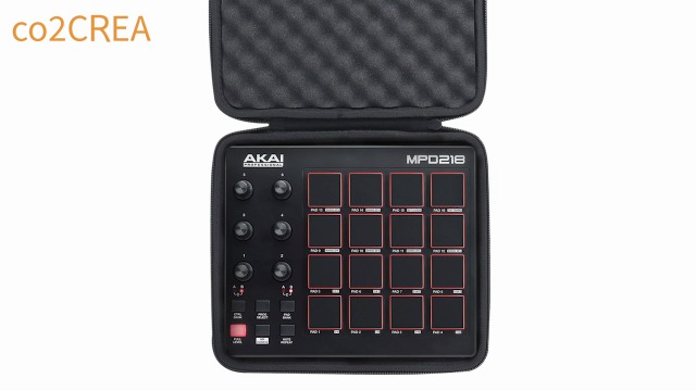 Housse Rigide Co2CREA Pour AKAI MPD218 - Protection EVA Noire Contre Chocs Et Rayures