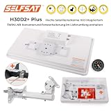 Selfsat H30D2+ Twin antena płaska dla dwóch uczestników wraz z uchwytem okiennym