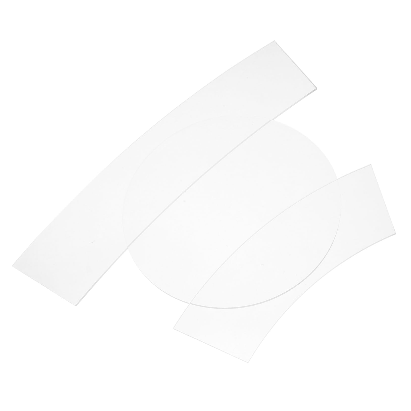 HOODANCOS 3pcs Acrylic Sewing Ruler Set DIY Bucket Hat Templates Precision Measuring Tools for Beginners Pros