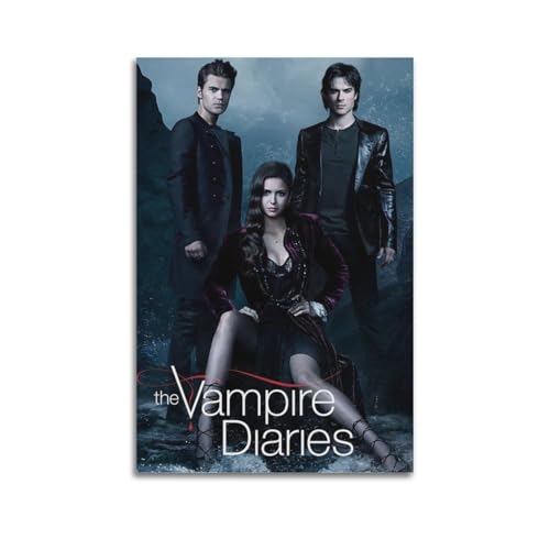 PSDLHMYQ The Vampire DiariesPoster de la série télévisée - Impression artistique sur toile - Décoration murale pour chambre à coucher - 30 x 45 cm -...