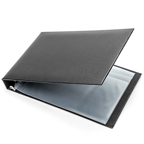 7 Ring Business Check Binder - Designed for 200 Sheets of 3 to a Page Business Checks with Ledgers, Stylish Turned Edge Design - Durable 7 D Ring Construction