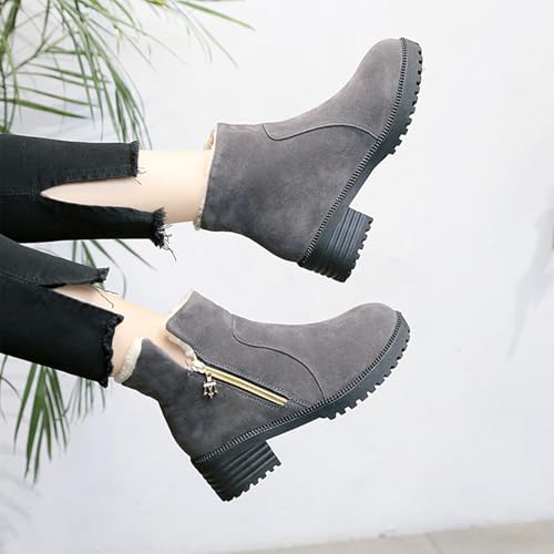 Bottines à talon haut et zip pour enfilage rapide sans effort - 4