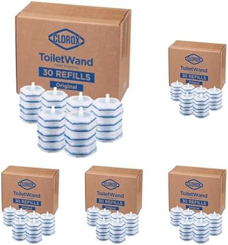 CLOROX ToiletWand Disinfecting Refills, Disposable Wand Heads (Package May Vary),