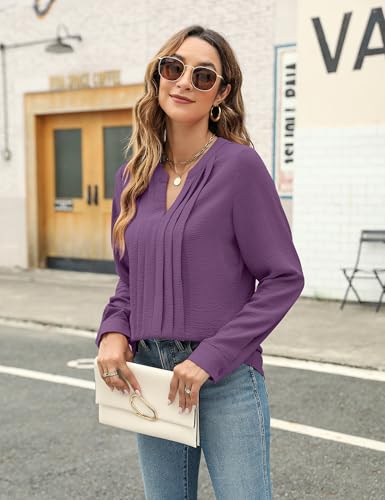 Image of Blooming Jelly Women's Long Sleeve Blouses Dressy Casual Business Work Tops