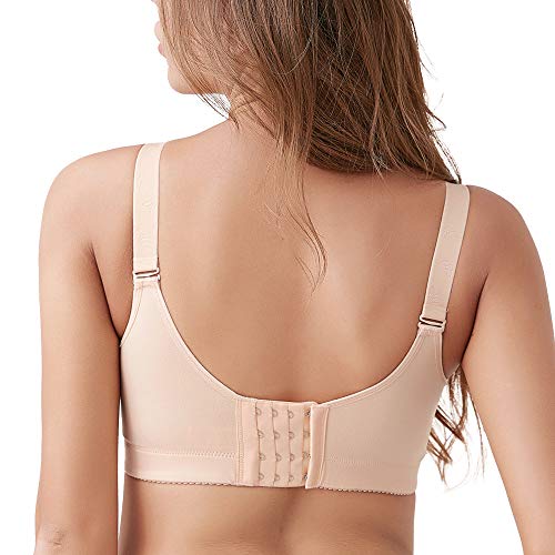 Image of FallSweet Padded T Shirt Bras for Women Push Up Comfort Underwire Brassiere