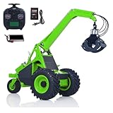 wheelfun DIY LESU AOUE 225A Metal 1/14 RC Hydraulic Log Loader Remote Control Sugarcane Loader RTR Model 4CH Valve Battery Radio Hobby Grade Model for Ages 14+