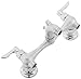 American Standard 8350.235.004 Exposed Yoke Wall-Mount Utility Faucet with Metal Lever Handles, Rough Chrome