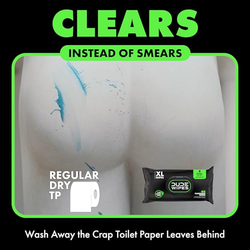 Dude CLEANSING Wipes - Flushable Wipes - 3 Pack, 144 Wipes - Herbal Relief Extra-Large Wet Wipes thumb #1