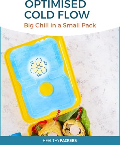 Healthy Packers Ice Packs for Lunch Boxes & Coolers, Slim Reusable 4-Pack - 2