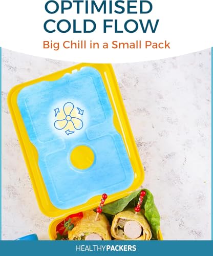 Image of Healthy Packers Ice Packs for Lunch Boxes & Coolers - Freezer Packs - Original Cool Pack | Cooler Accessories for Beach, Camping & Fishing | Slim & Long-Lasting Reusable Ice Pack for Cooler