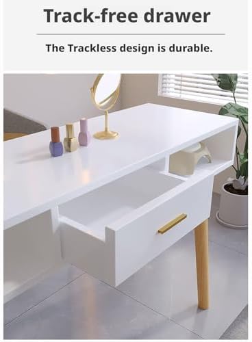 Professional Manicure Table with Storage & Drawers - Wooden Nail Technician Workstation for Salons & Home Use - Durable, Stylish Salon Furniture,Style 3,100x40x78cm