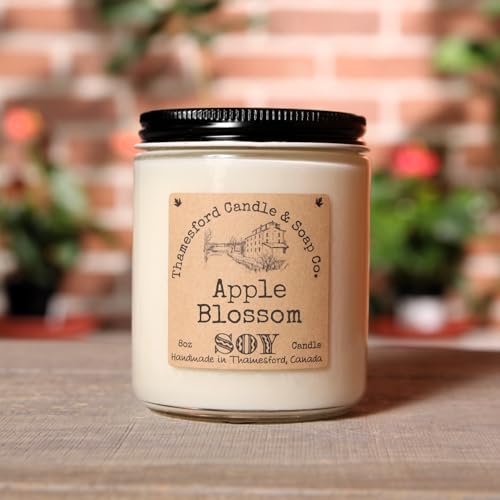 Apple Blossom Scented Candle - Bright Apple Blossoms and Sweet