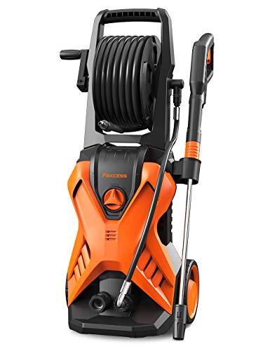 PAXCESS Electric Power Washer P3.2 Wash Machine with Hose Reel, Orange-22