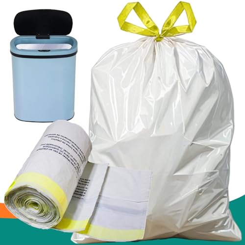 Large Trash Bags Big Tall heavy duty 21 Gallon/ 50-90 Liter Drawstring Trash Bags Easy-Dispense Leaf Roll tear-free design Extra-Strong Unscented 30 Count for Kitchen & Household & Commercial.