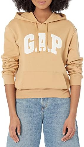 GAP womens Logo Hoodie Hooded Sweatshirt, Deerfield, Large US
