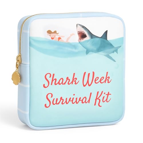 Primo Lines Period Pouch – Compact, Stylish, Discreet Period Bag For School with Waterproof Lining Fits Pads & Tampons, Cute Pad Bag for Teens, Travel, School, Girls Period Kit