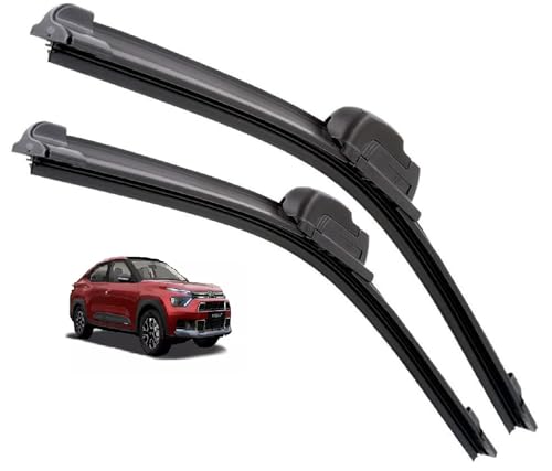 Image of Euro Care Windshield Car Wiper Blades Compatibility With Citroen Basalt - Set of 2Pc (D-21,P-14)