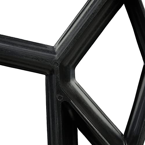 Relaxdays Pflasterform, 9 Kammern, HBT 4x42x42cm, Pflastersteine streichen, Garten Trittplatten, Beton Gießform, schwarz