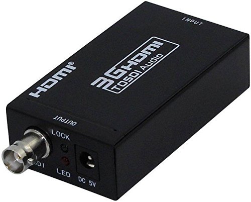 Image of MICROWARE 3G HDMI to SDI Audio Converter Media Streaming Device (Black)