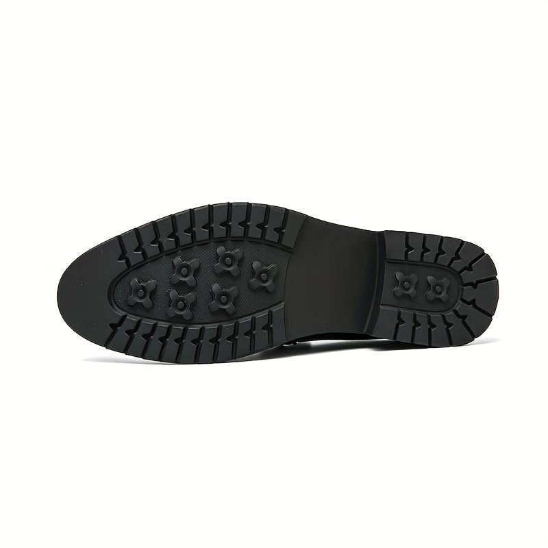 Men's Crocodile Print Pointed Toe Slip On Bit Loafer Shoes - Stylish Formal Dress Shoes for Wedding Party4