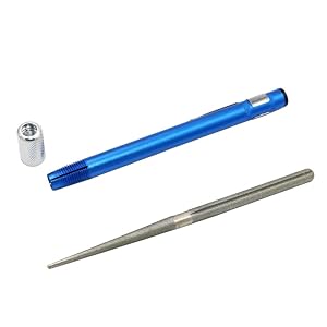 2in1 Knife Sharpener Diamond Pen Shaped Sharpener Pocket Sharpening Rod for Fishing Hooks Serrations Gut Hook Kitchen Outdoor