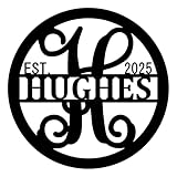 PK Décor Customized Front Door Sign, Last Name Signs for Home Decor Wall, Large 24 inch, Split Letter Metal ACM Family Name Sign Personalized, Housewarming Gift, Anniversary, Birthday