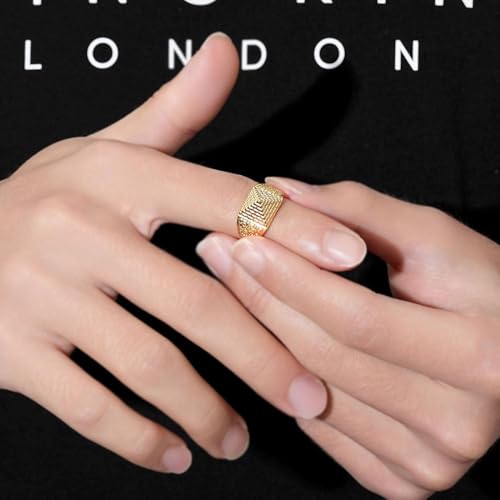 Anillo piramidal para niños impermeable chapado en oro ideal para jugar sin perder estilo 7