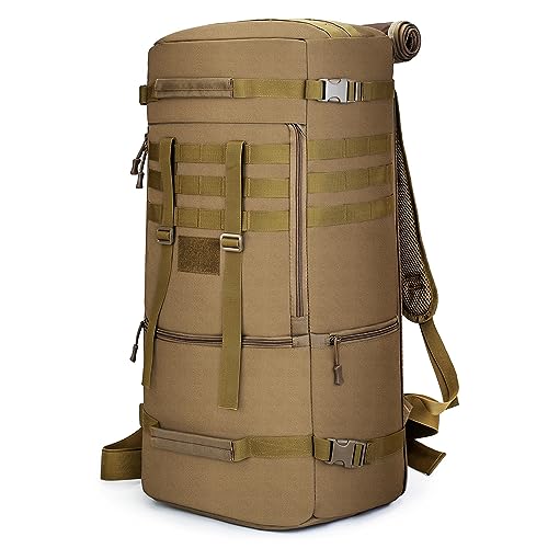 VAPK Tactical Backpack Waterproof for Backpacking and Outdoor Gear Bag with Multiple Compartments Bug out Bag Army 3 Days BackPacks Laptop for Camping, Hiking, Hunting(70L-75L