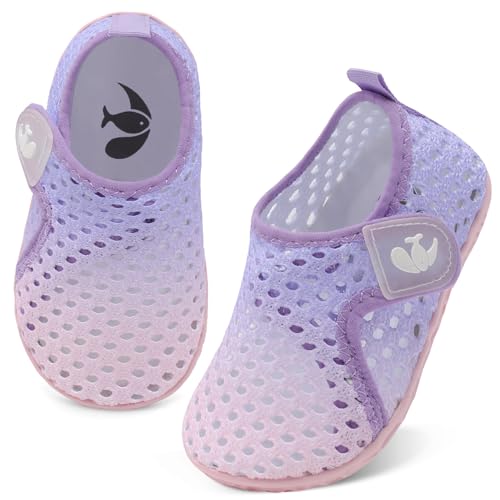Image of FEETCITY Baby Boys Girls Water Sport Shoes Barefoot Kids Aqua Socks Quick-Dry Beach Swim Pool Shoes