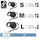 DOMOPRIMA Flexible Hundeleine in 3 Größen (S,M,L) und 4 Farben (grau, blau, grün, pink) - Robuste und sichere Rollleine für kleine, mittlere und große Hunde. Verhedderungsfrei (Grau, M)