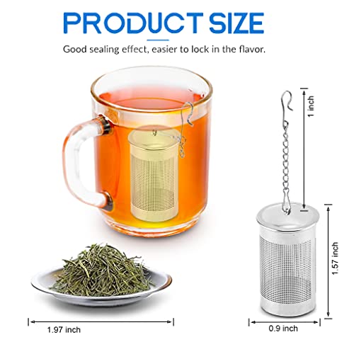 Nstaygate 3 Sets Tea Infuser,Stainless Steel Loose Leaf Tea Strainer And Steeper Tea Ball Infuser Strainer Tea Diffuser For Loose Leaf Tea With Drip Trays For Pot Cup Mug Small Size #TOP2