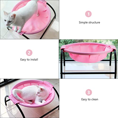 Lit de couchage surélevé pour chat structure autoportante en maille - 8