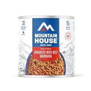 Mountain House Classic Spaghetti with Meat Sauce | Freeze Dried Survival & Emergency Food | #10 Can