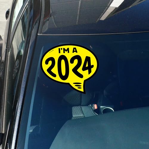 Image of Ez-line Vinyl Year Slogan Bubbles 1 Dozen Windshield Decal Stickers Car Lots Dealership Numbers 7.5 x 9.5 Inch Waterproof Vinyl Easy On Off Automotive (2024)