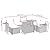 YuuSsea Patio Furniture Set Outdoor Wicker Chairs for Porch, Balcony, Garden - 8 Piece Poly Rattan Sofa Set with Table for Outside Conversation