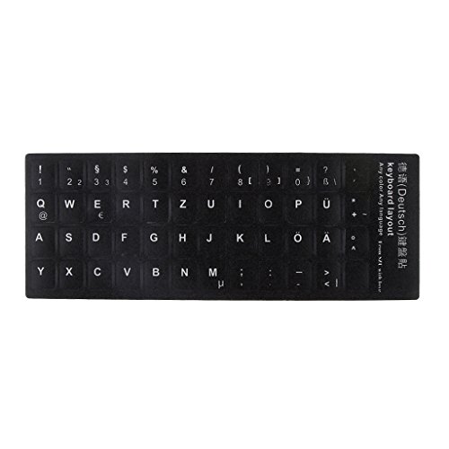 Image of Magideal German Letters Keyboard Cover Sticker Protector for 10-17 inch Laptop Notebook