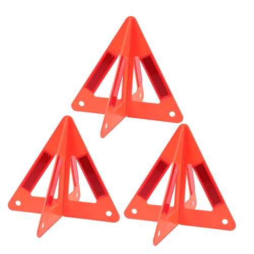 3 triángulos reflectantes plegables para emergencias vehículos miniatura 7