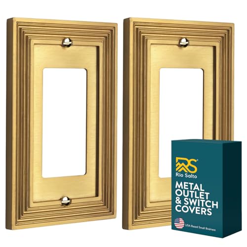 Rio Salto Estate Collection ������^�J���C�g�X�C�b�`�J�o�[ ? 1�M�����O���b�J�[�f�R���[�^�E�H�[���v���[�g 5�C���` x 3.15�C���` ���^�����S�[���h�X�C�b�`�v���[�g���^���R���Z���g�J�o�[ 2�p�b�N