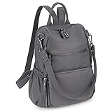 Uromee Travel Backpack Purse for Women Nylon Ladies Fashion Tassel Shoulder Bag Convertible