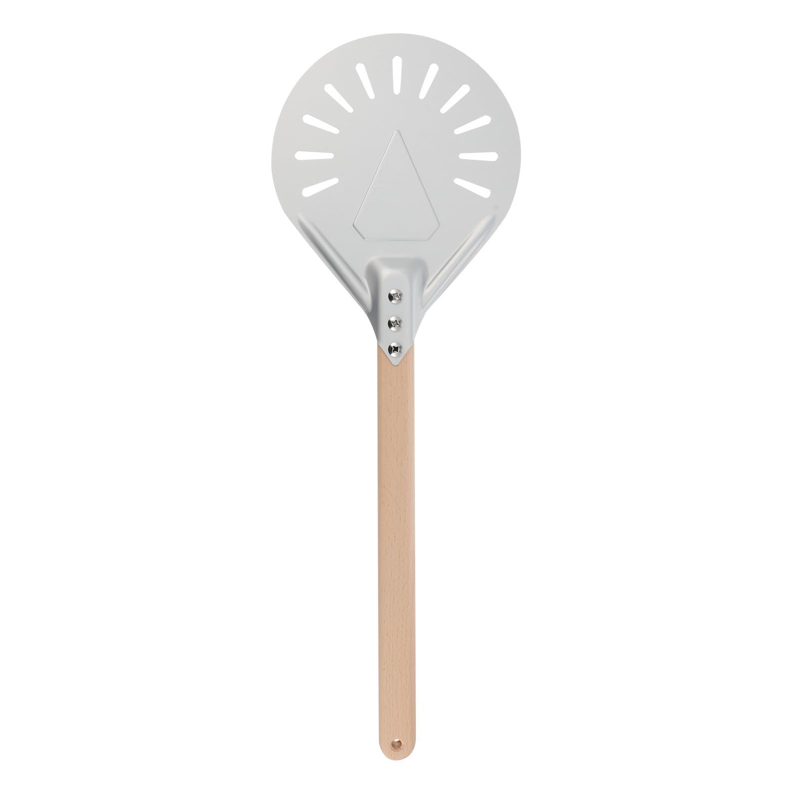 Pelle à pizza en alliage d'aluminium durable avec manche en bois